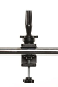 Cap de manechin cu păr - Suport masa cap manechin, L'IMAGE, plastic, negru