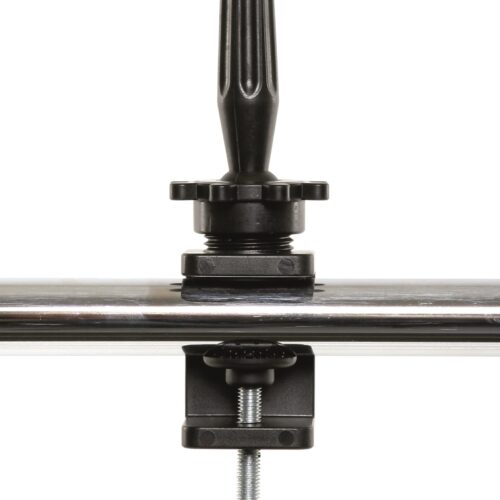 Cap de manechin cu păr - Suport masa cap manechin, L'IMAGE, plastic, negru