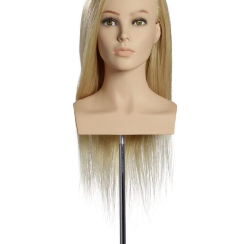 Cap de manechin cu păr - Cap manechin par natural, L’IMAGE, 50 cm, blond, Raphaela Competition