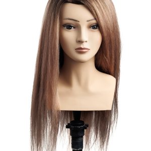 Cap de manechin cu păr - Cap manechin par natural, L’IMAGE, 50 cm, ELENA Competition vopsit BALAYAGE