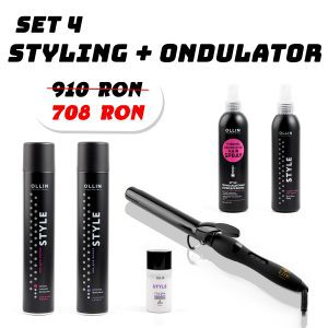 Promoții - 1Super set Produse Styling OLLIN + Ondulator EJIK Professional (diametrul la alegere)