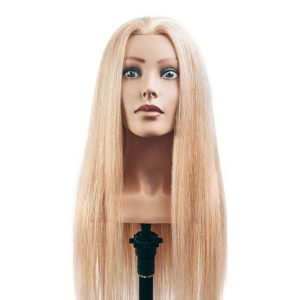 Cap de manechin cu păr - Cap manechin par natural, L’IMAGE, 60cm, blond, GIGI Competition Extra Volume