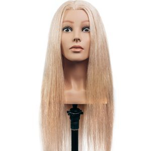 Cap de manechin cu păr - Cap manechin par natural, L’IMAGE, 70 cm, blond, Denise Competition