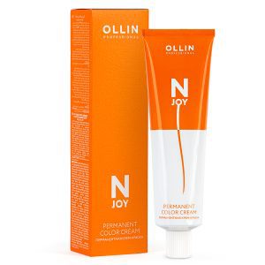 OLLIN N-JOY Vopsea-Crema Permanenta pentru acoperirea 100% a Firelor Albe 100 ml