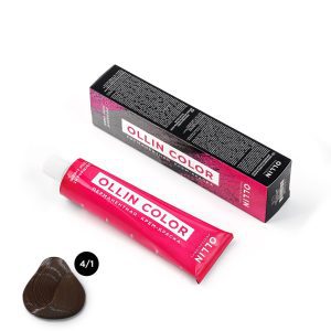 Vopsea de păr - Vopsea-Crema Permanenta OLLIN COLOR, 100 ml, 4/1 Maro Cenusiu
