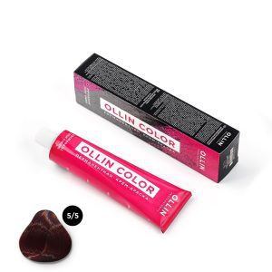 Vopsea de păr - Vopsea-Crema Permanenta OLLIN COLOR, 100 ml, 5/5 Maro Deschis Mahon