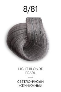 Vopsea de păr - Vopsea-Crema Permanenta OLLIN COLOR "PLATINUM COLLECTION" 100ml, 8/81 Blond Deschis Perla Gri
