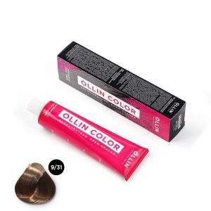 Vopsea de păr - Vopsea-Crema Permanenta OLLIN COLOR, 100 ml, 9/31 Blond Auriu Cenusiu