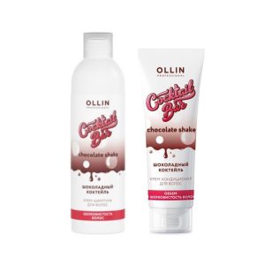 Produse îngrijire păr - Set par, OLLIN Cocktail Bar, Sampon & Balsam Chocolate Shake