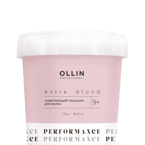 Vopsea de păr - Pudra pentru Decolorarea parului OLLIN EXTRA BLOND PERFORMANCE 9+, deschide 9 TONURI, 500g
