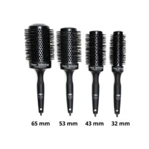 Perii și Piepteni de păr profesionali - Set par, Perii Rotunde EJIK Professional, 32mm & 43mm & 53mm & 65mm, cu Ac Retractabil